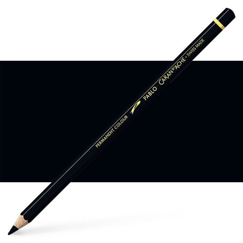 Caran d'Ache Pablo Ivory Black artist pencils for vibrant, layered artwork with robust lead and eco-friendly design.