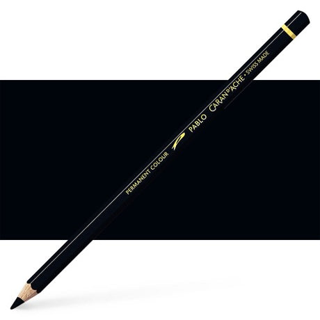Caran d'Ache Pablo Ivory Black artist pencils for vibrant, layered artwork with robust lead and eco-friendly design.