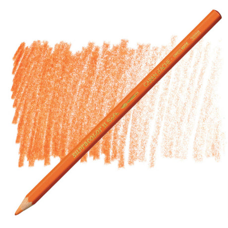 Supracolour Reddish Orange artist pencils with premium leads for blending, shading, and vibrant watercolor effects.
