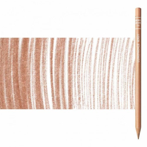 Luminance 6901 dark flesh colored pencil with creamy lead and high lightfastness for professional artists.