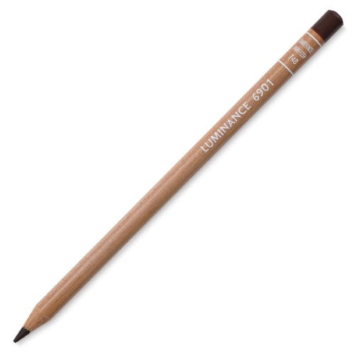 Caran D’ache Luminance pencils in Dark Flesh (3) for rich skin tones, crafted from sustainable cedar wood.