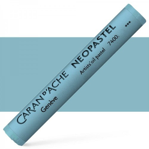 Set of 3 Caran d'Ache Neopastel Light Grey oil pastels, featuring soft texture and high pigment concentration for vibrant art.