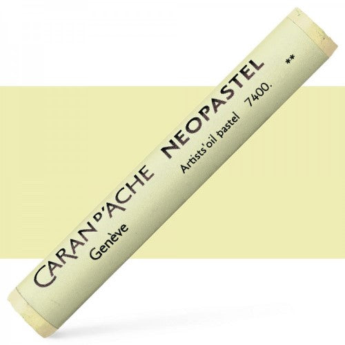 Set of 3 Caran D’ache Neopastel Pale Yellow artist pastels, featuring smooth, vibrant, and water-resistant texture for blending.