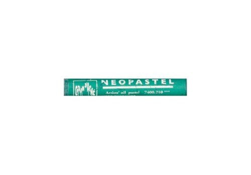 Set of 3 Caran d'Ache Neopastel Emerald Gre pastels, vibrant, velvety texture for smooth application on various surfaces.