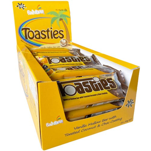 Rainbow Confectionery Toasties 50g ( 25 Pack )