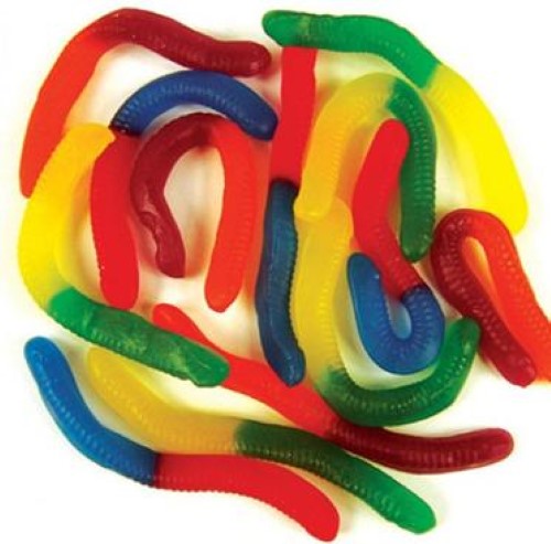 Rainbow Confectionery Gloworms ( 2kg Bag )