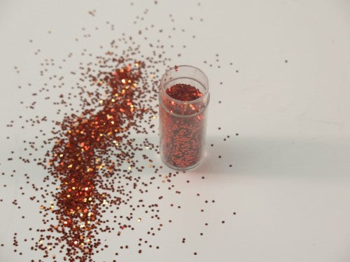 Ultra-fine Marigold glitter in a 10gm container, perfect for adding sparkle to crafts and home decor.