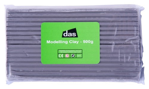 Das Modelling Clay 500g in Grey, versatile and pliable for creative projects, ideal for artists and hobbyists of all ages.