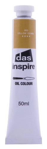 Artist Oil Paint - Das Inspire Oil 50ml Yellow Ochre