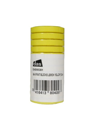Vibrant Das Tempera Blocks S0 Lemon Yellow, smooth and opaque for brilliant color in art projects and creative endeavors.