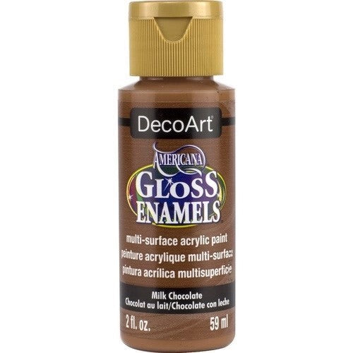 Milk Chocolate acrylic paint in 2oz for vibrant multi-surface crafting and easy cleanup with soap and water.