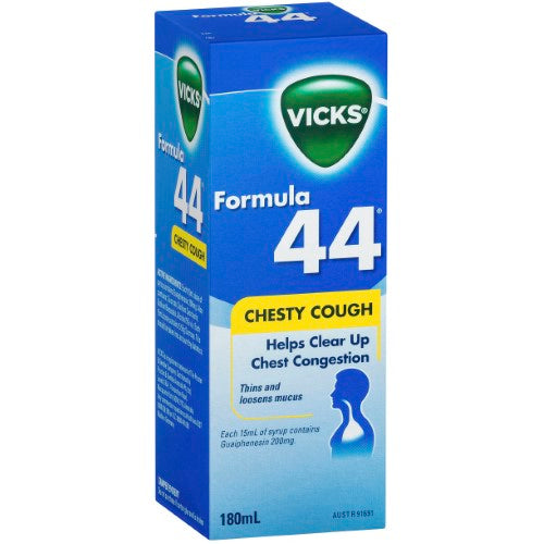 Vicks Formula 44 Chesty Cough Syrup 180ml