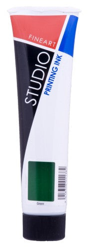 Vibrant 100ml green printing ink, eco-friendly, high opacity, non-toxic, suitable for various printing techniques.