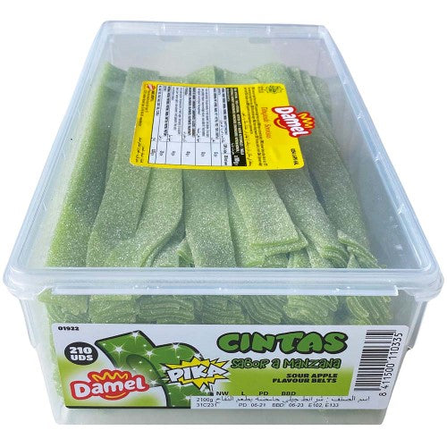 Damel Sour Apple Belts ( 210 Pack )
