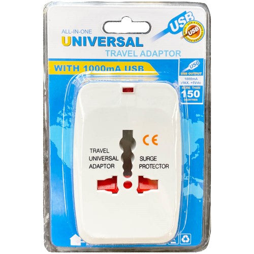 Universal Travel Power Adaptor USB