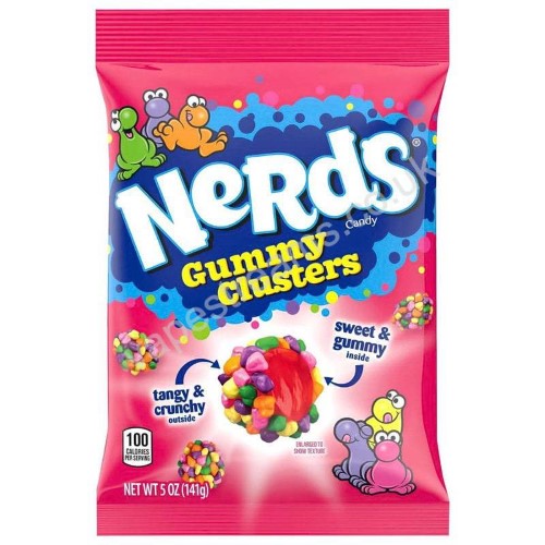 Nerds Gummy Clusters Rainbow Pouch 141g ( 12 Pack )