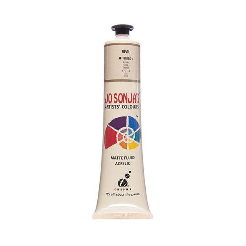 Jo Sonja's 75ml Opal Acrylic Paint, rich opacity, velvet matte finish, ideal for artists, versatile and water-resistant.