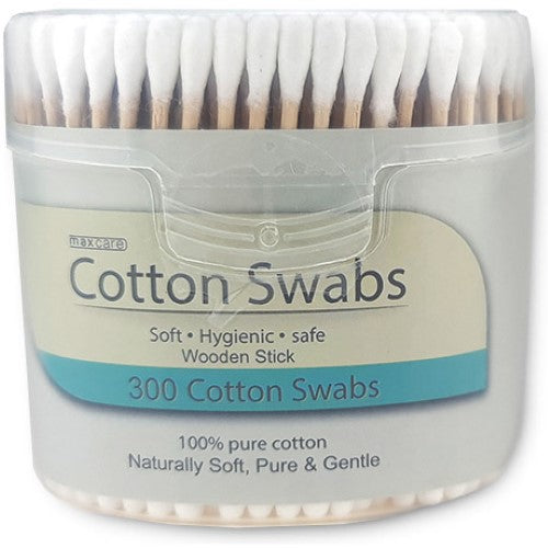 Cotton Buds Wooden 300pcs ( 6 Pack )