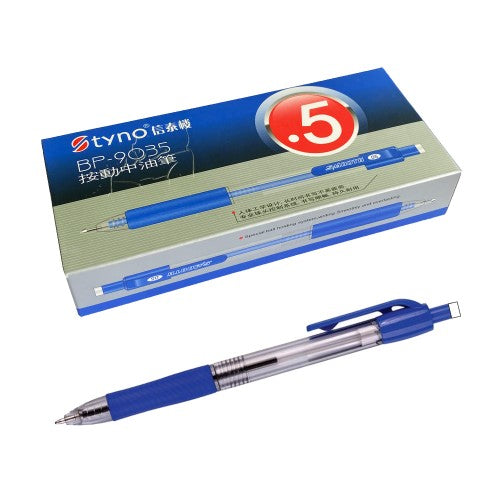 Oilpen 0.5mm Blue ( 12 Pack )
