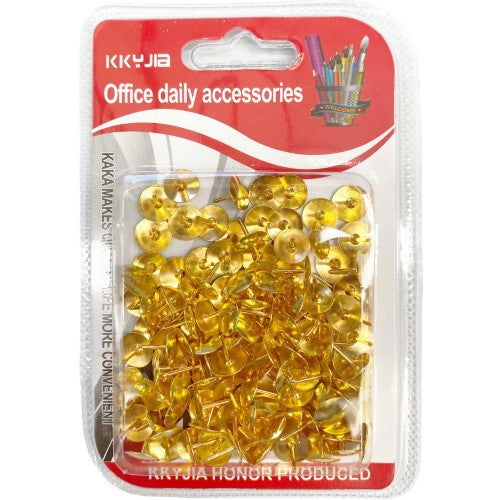 Tack Pins Gold 125pcs ( 6 Pack )