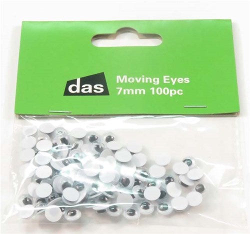 Craft - Moving Eyes 7mm 100pc