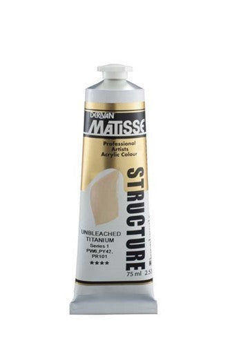 Acrylic Paint - Matisse Str 75ml Unbleached Titanium S1
