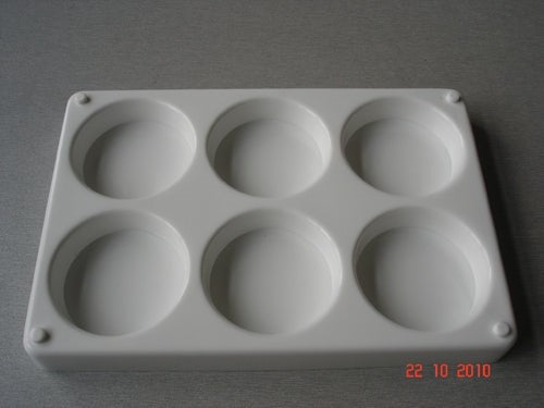 6 Well Plastic Palette Heavy Duty