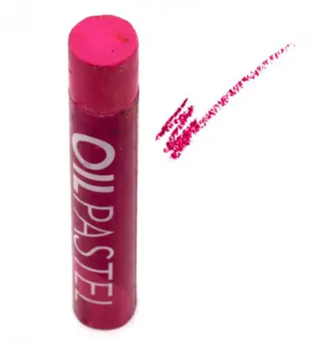 Pack of 6 vibrant magenta oil pastels for artists, ideal for blending, layering, and creating stunning artwork.