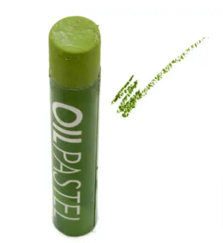 Pack of 6 Gallery Oil Pastels in Olive Lt, ideal for artists with smooth application and vibrant pigmentation.