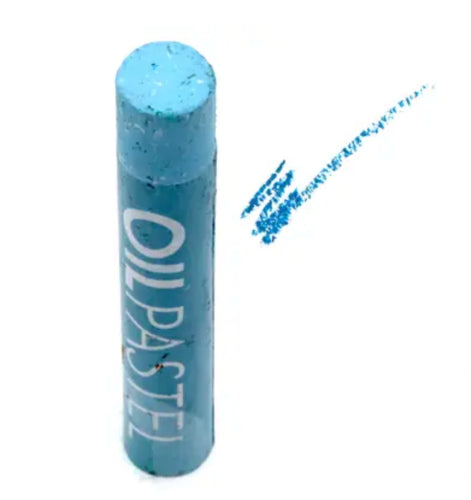 Pack of 6 Gallery Oil Pastels in Blue Grey, perfect for blending and creating vibrant art with rich colors.