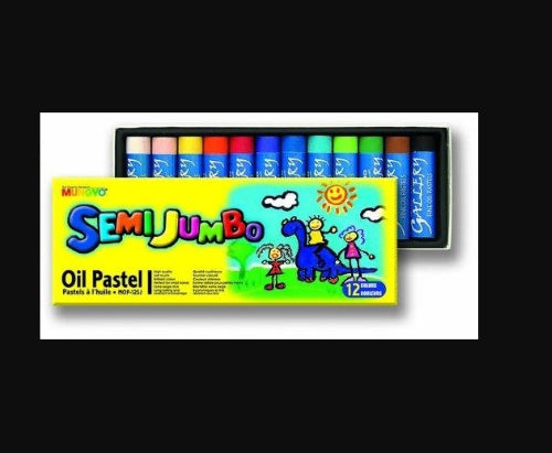 Artist Oil Pastel Set featuring 12 jumbo, non-toxic oil pastels in vibrant colors, perfect for all ages and easy to grip.