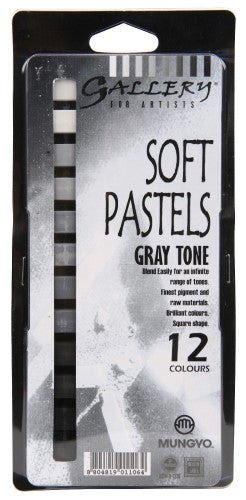 Mungyo Greytone Pastel Set featuring soft, vibrant pastels for blending and detailing in artistic creations.