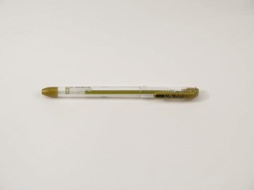 My Met A/Free Pen 0.7mm Gold with precision ball, vibrant metallic ink for smooth writing and creative projects.