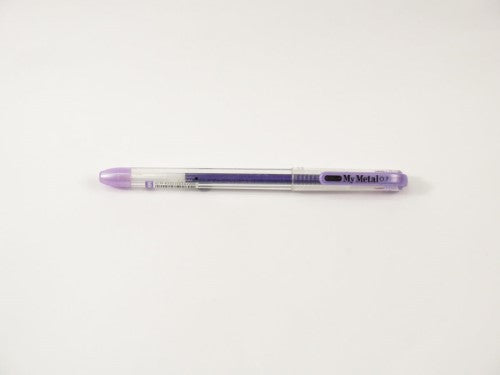 Violet My Met A/Free Pen 0.7mm with silky smooth gel ink, perfect for vibrant writing on dark papers.