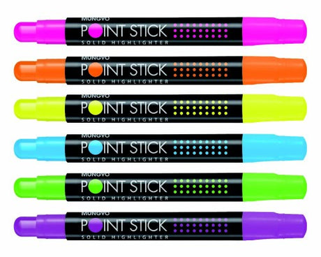 Set of 3 ergonomic highlighters in vibrant colors for effective note-taking and organization.