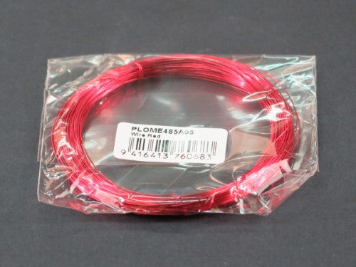 Vibrant red copper wire, 0.32mm thick, 20m long, ideal for DIY crafts, jewelry making, and electrical projects.