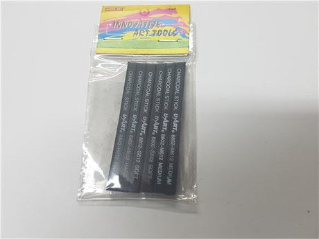 Das Compressed Charcoal set (6 pieces) for versatile drawing with rich texture and varied hardness, perfect for all artists.