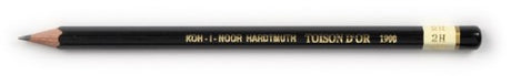 1910 Toison Dor Tech Pencil 2H: Precision graphite pencil for artists, featuring balanced 2H hardness for delicate lines.