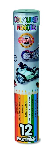 La Paloma Pencil set of 12 vibrant colors in sturdy tube, perfect for students and artists seeking quality stationery.