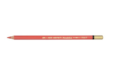 Mondeluz Aquarelle Pencil in Cherry Red, a high-quality watercolor pencil for vibrant artistic expression.