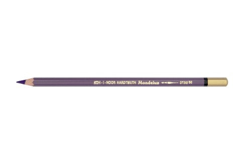 Mondeluz Aquarelle Pencil in Windsor Violet, featuring vibrant water-soluble pigments for versatile watercolor effects.
