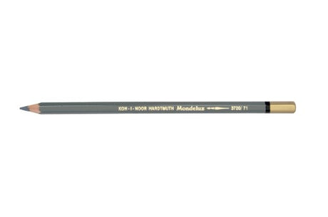 Mondeluz Aquarelle Pencil in Medium Grey, a versatile tool for rich, water-soluble watercolor art and blending techniques.