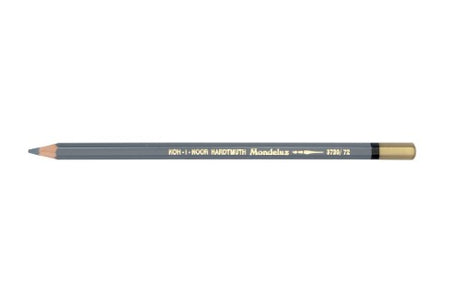 Slate Grey Mondeluz Aquarelle Pencil, perfect for versatile watercolour effects and comfortable grip for artists.