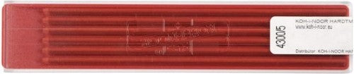 12-piece set of 2mm red leads for mechanical pencils, perfect for precise drawing and artistic details.