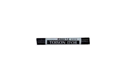 Ivory Black soft pastel stick by Koh-I-Noor, ideal for rich color application and seamless blending in artwork.