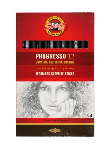 Koh I Noor Toison Dor 6B Pencil in elegant lacquered envelope, perfect for shading and detailed artwork.