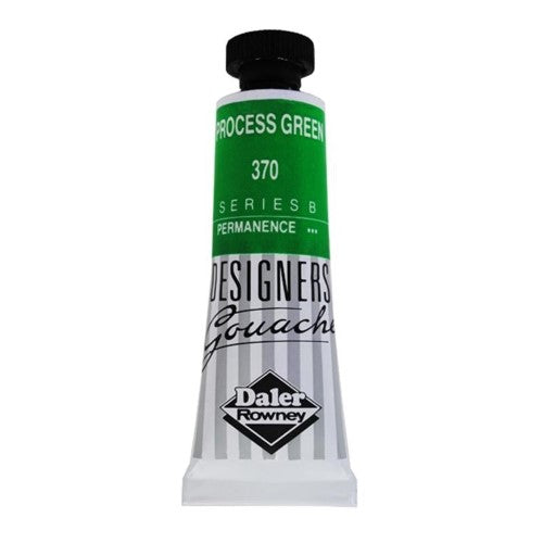 Rowney Gouache 15ml in Process Green, vibrant and opaque for stunning artwork, perfect for artists and designers.