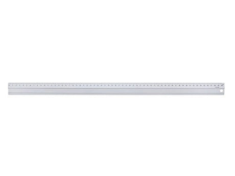 60cm aluminium ruler featuring clear metric and imperial measurements, ideal for precise crafting and woodworking projects.