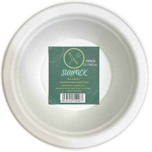 SunPack Paper Bowl 16oz 10pk ( 12 Pack )