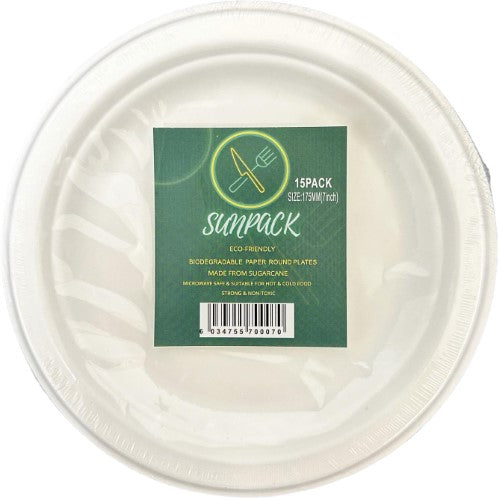 SunPack Paper Plate 7? 10pk ( 12 Pack )